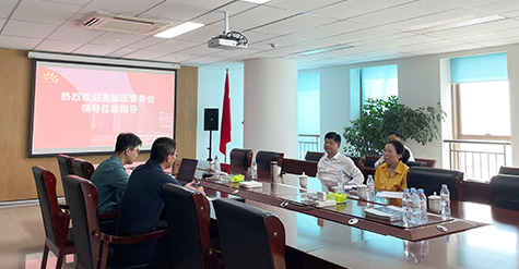 濟南高新區(qū)黨工委委員、管委會副主任張磊蒞臨和普威視參觀調研